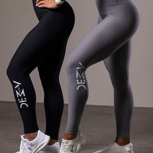 Ladies High Waisted Ribbed Leggings